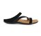Strive Trio II - Women's Strappy Sandal with Arch Support -  Trio Black Velour/Sparkle Lateral