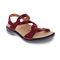 Revere Emerald 3 Strap Leather Sandals - Seasonal - Women's - Cherry Lizard - Angle