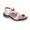 Revere Emerald 3 Strap Leather Sandals - Seasonal - Women's - Coconut - Angle