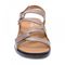 Revere Emerald 3 Strap Leather Sandals - Seasonal - Women's - Champagne - Front