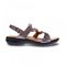 Revere Emerald 3 Strap Leather Sandals - Seasonal - Women's - Gunmetal - Side