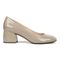 Vionic Carmel Womens Pump Dress - Taupe Crinkle Patent - Right side