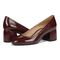 Vionic Carmel Womens Pump Dress - Syrah Crinkle Patent - pair left angle