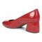 Vionic Carmel Women's Pump Dress Shoes - Red - Back angle