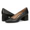 Vionic Carmel Womens Pump Dress - Black Nappa - pair left angle