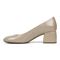 Vionic Carmel Womens Pump Dress - Taupe Crinkle Patent - Left Side