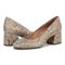 Vionic Carmel Women's Pump Dress Shoes - Oatmeal - pair left angle
