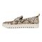 Vionic Uptown Women's Slip-On Loafer Moc Casual Shoes - Ivory Multi - Left Side