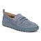 Vionic Uptown Women's Slip-On Loafer Moc Casual Shoes - Vintage Blue Haze - Angle main