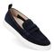 Vionic Uptown Women's Slip-On Loafer Moc Casual Shoes - Navy/ White - UPTOWN-I6609L1403-NAVY WHITE-13fl-med