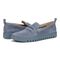Vionic Uptown Women's Slip-On Loafer Moc Casual Shoes - Vintage Blue Haze - pair left angle