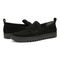 Vionic Uptown Women's Slip-On Loafer Moc Casual Shoes - Black Suede - pair left angle