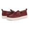 Vionic Uptown Women's Slip-On Loafer Moc Casual Shoes - Syrah - pair left angle
