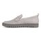 Vionic Uptown Women's Slip-On Loafer Moc Casual Shoes - Light Grey Suede - Left Side