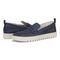 Vionic Uptown Women's Slip-On Loafer Moc Casual Shoes - Dark Denim - pair left angle