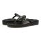 Vionic Solari Womens Thong Sandals - Black - pair left angle