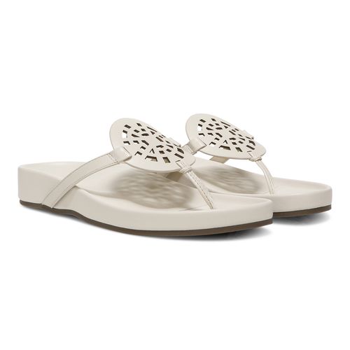 Vionic Solari Womens Thong Sandals - Cream - Pair