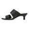 Vionic Ivelle Womens Slide Sandals - Black Lthr - Left Side