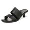 Vionic Ivelle Womens Slide Sandals - Black Lthr - Left angle