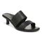 Vionic Ivelle Womens Slide Sandals - Black Lthr - Angle main
