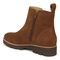 Vionic Brighton Womens Ankle/Bootie Shrtboot - Monks Robe Suede - Back angle