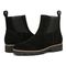 Vionic Brighton Womens Ankle/Bootie Shrtboot - Black Suede - pair left angle