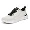 Vionic Arrival Womens Oxford/Lace Up Lifestyl - White/black Knit - Left angle