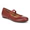 Vionic Joseline Womens Mary Jane Flat - Syrah Leather - Angle main