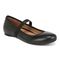 Vionic Joseline Womens Mary Jane Flat - Black Leather - Angle main