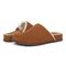 Vionic Arlette Womens Mule/Clog Casual - Toffee Suede - pair left angle