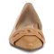 Vionic Arielle Womens Ballerina/Skimmer Flat - Camel Nappa - Front