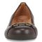 Vionic Delanie Womens Ballerina/Skimmer Flat - Chocolate Leather - Front