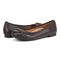 Vionic Delanie Womens Ballerina/Skimmer Flat - Chocolate Leather - pair left angle