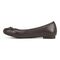 Vionic Delanie Womens Ballerina/Skimmer Flat - Chocolate Leather - Left Side