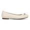 Vionic Delanie Womens Ballerina/Skimmer Flat - Cream Leather - Right side