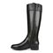 Vionic Phillipa Womens High Shaft Boots - Black Leather - Left Side