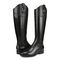 Vionic Phillipa Womens High Shaft Boots - Black Leather - pair left angle