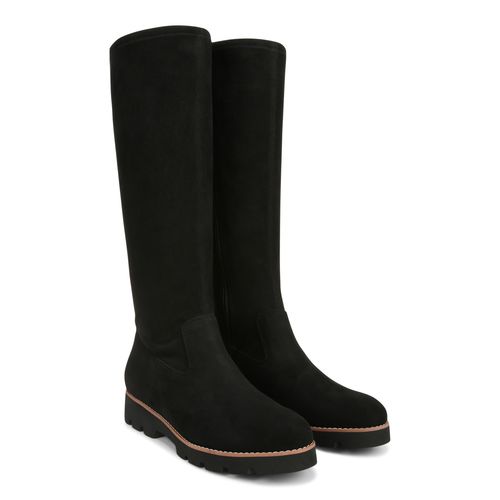 Vionic Ashburn Womens High Shaft Boots - Black Microfiber - Pair