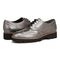Vionic Alfina Womens Oxford/Lace Up Casual - Pewter Met Lthr - pair left angle
