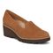 Vionic Willa Wedge Womens Slip On/Loafer/Moc Wedge - Toffee Sde - Angle main