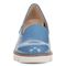 Vionic Willa Wedge Women's Slip-On Loafer Moc Wedge Shoes - Captains Blue - Front