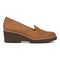 Vionic Willa Wedge Womens Slip On/Loafer/Moc Wedge - Toffee Sde - Right side