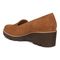 Vionic Willa Wedge Womens Slip On/Loafer/Moc Wedge - Toffee Sde - Back angle