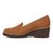 Vionic Willa Wedge Womens Slip On/Loafer/Moc Wedge - Toffee Sde - Left Side