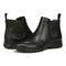 Vionic Evergreen Womens Ankle/Bootie Shrtboot - Black Leather - pair left angle