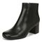 Vionic Sibley Womens Ankle/Bootie Shrtboot - Black Nappa - Left angle