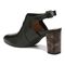 Vionic Roseville Womens Mule/Clog Dress - Black Lthr Leopard - Back angle