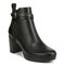 Vionic Nella Womens Ankle/Bootie Shrtboot - Black Nappa - Angle main