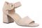 Vionic Chardonnay Women's Heeled Sandals - Stylish and Comfortable Quarter/Ankle/T-Strap Sandals - Lucid Beige - Angle main
