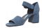 Vionic Chardonnay Women's Heeled Sandals - Stylish and Comfortable Quarter/Ankle/T-Strap Sandals - Dark Denim - Left angle